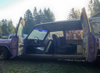 Illustration for article titled For $4,000, Would You Be Dying To Buy This 1965 Cadillac Hearse With Its Anti-Fap Wrap?